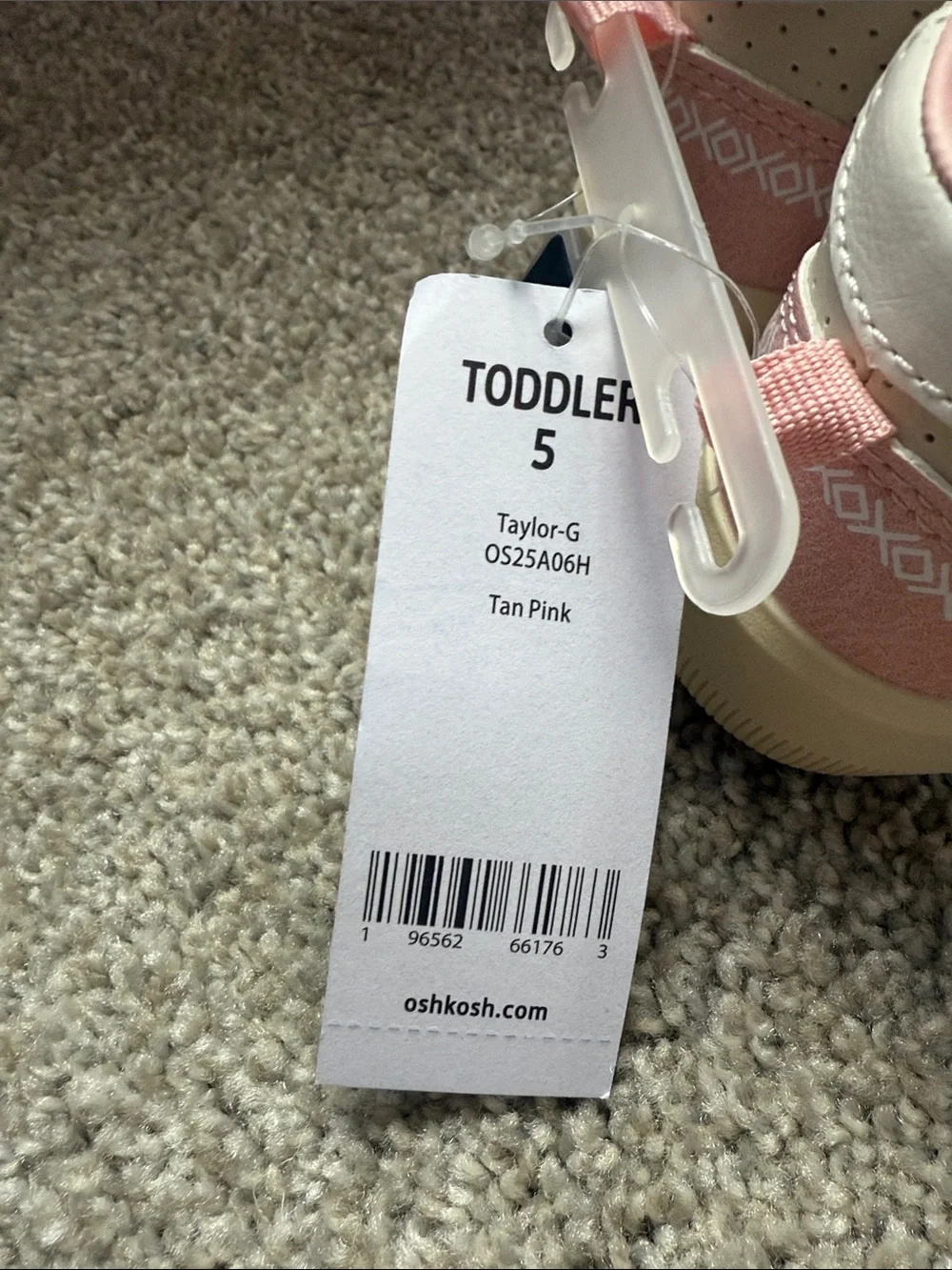 NEW Toddler Pink and Cream High-Top Sneakers